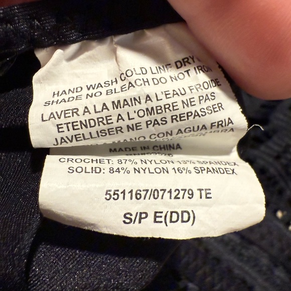 BECCA Black Lace One Piece Swimsuit - Picture 7 of 10